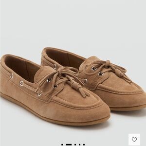 Mango Tan Suede Loafers